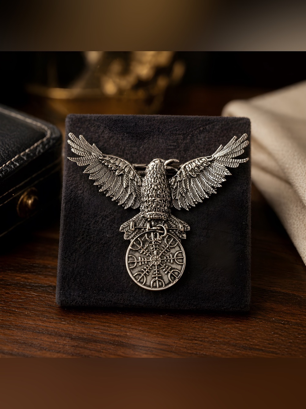 Viking Style Raven Hair Barrette